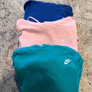Nike Sweatshirt Trio - Pink, Blue, Teal